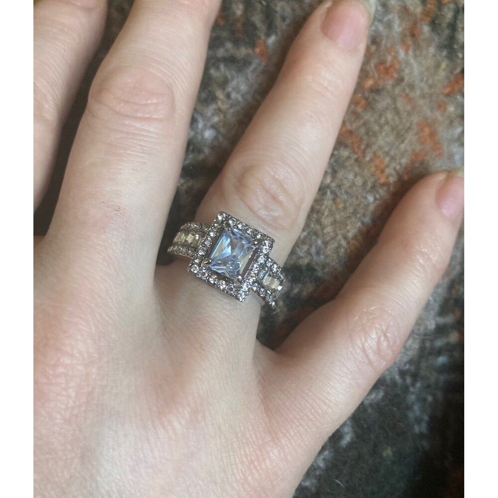 Jewelers Liquidation 925 Silver Lab Diamond Ring Anniversary Womens Gift Jewelry